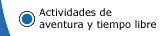 Actividades de aventura y tiempo libre